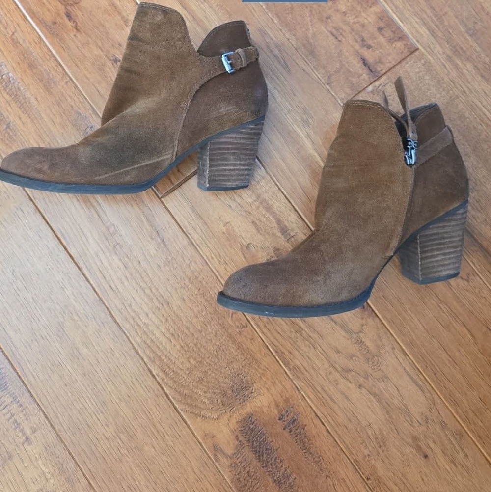 Sam Edelman Tan Suede Ankle Booties